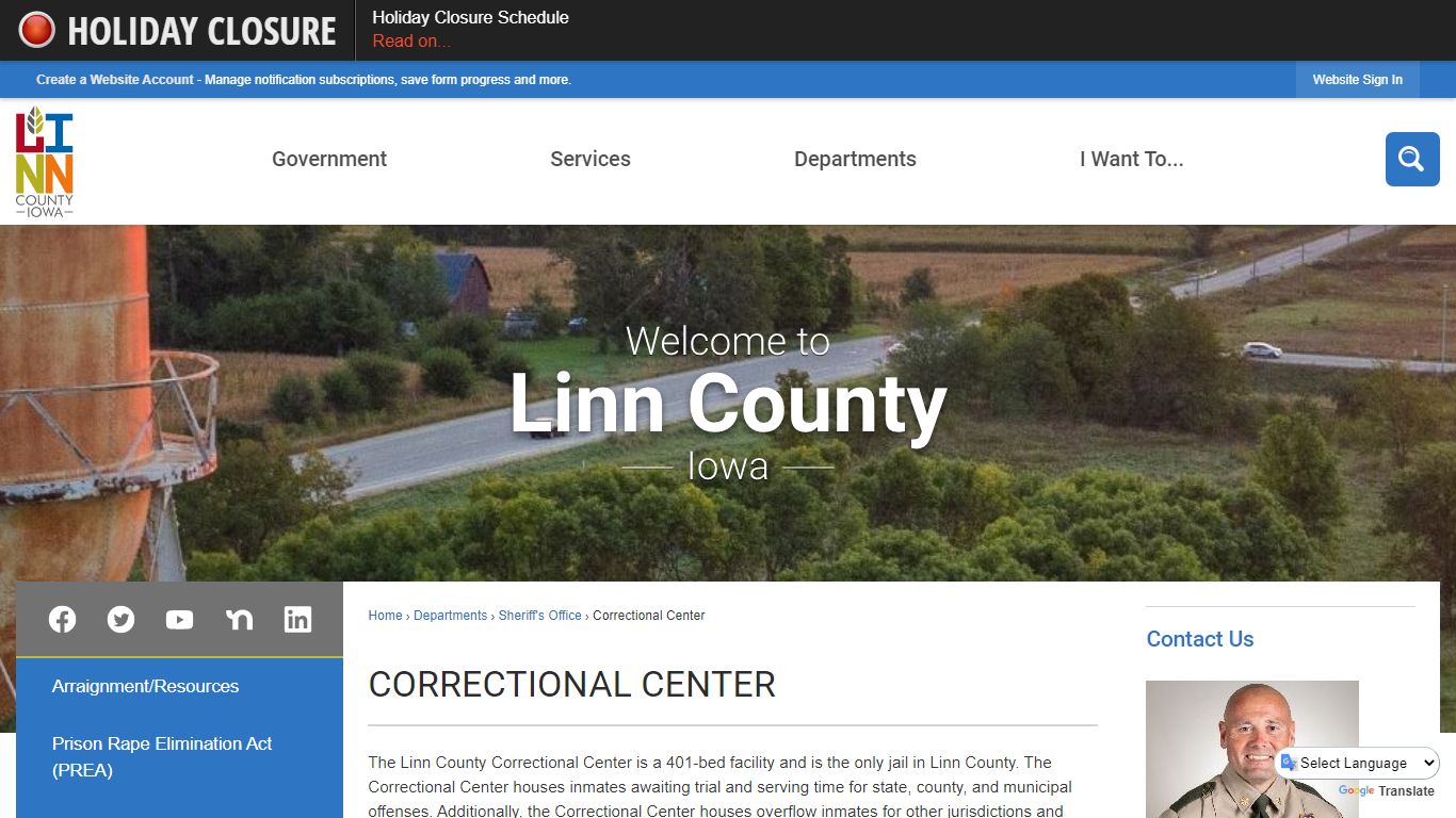 Correctional Center | Linn County, IA - Official Website