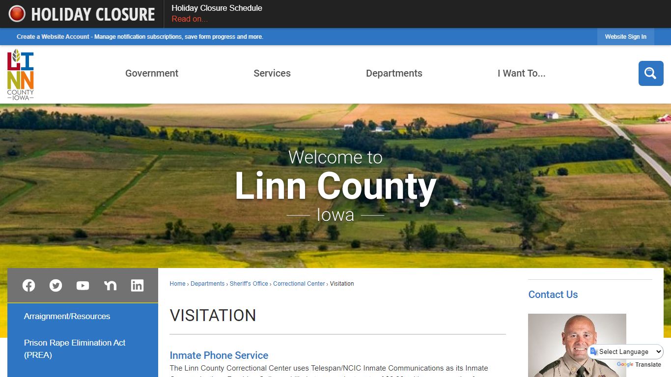 Visitation | Linn County, IA - Official Website